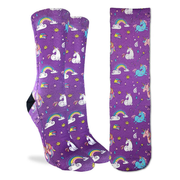 Good Luck Sock Women's Rainbows & Unicorns - Shoe Size 5-9 edmonton store