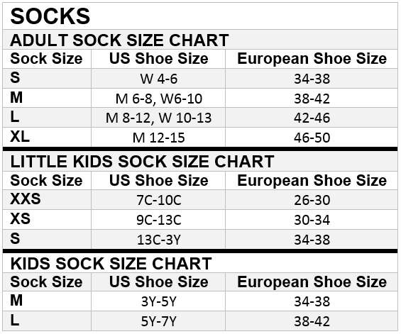 Nike boys sales sock sizes