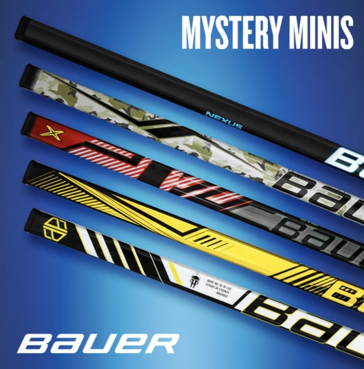 Shop Bauer Mystery 1-Piece Mini Hockey Stick  Edmonton Canada