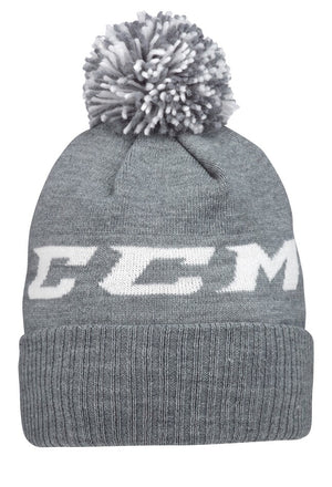 CCM Men's Team Fleece Pom Knit Toque Grey Edmonton Canada Store