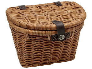 Shop Electra Woven Rattan Front Handlebar Bike Basket with Lid Edmonton Canada Store