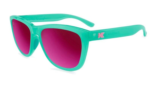 Shop Knockaround Premium Sport Sunglasses Aquamarine / Fuchsia Edmonton Canada