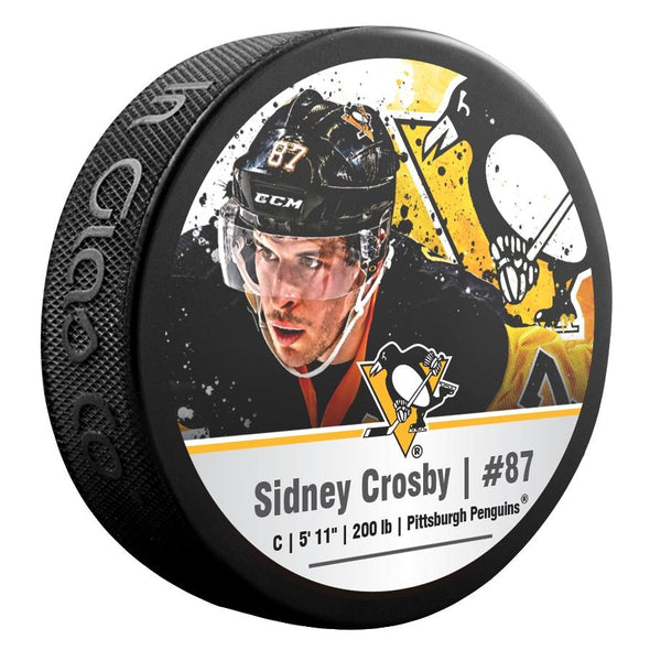Shop NHL Pittsburgh Penguins Sidney Crosby Souvenir Puck Edmonton Canada
