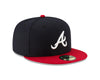 shop New Era Men's MLB AC 59FIFTY Atlanta Braves Home Fitted Cap Hat edmonton canada