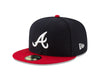 shop New Era Men's MLB AC 59FIFTY Atlanta Braves Home Fitted Cap Hat edmonton canada