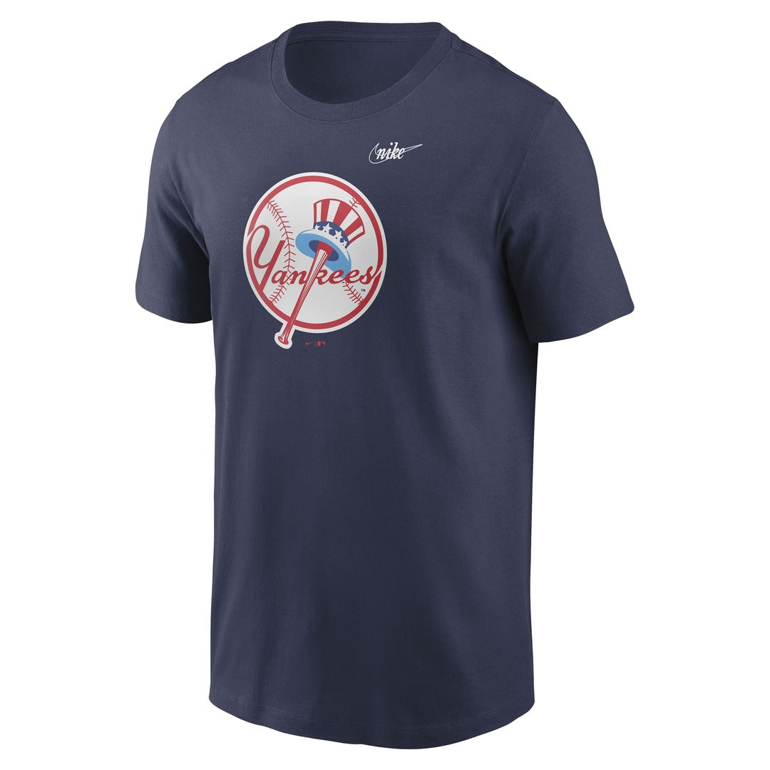Shop Nike Men's MLB New York Yankees Cooperstown T-Shirt Navy Edmonton Canada Store