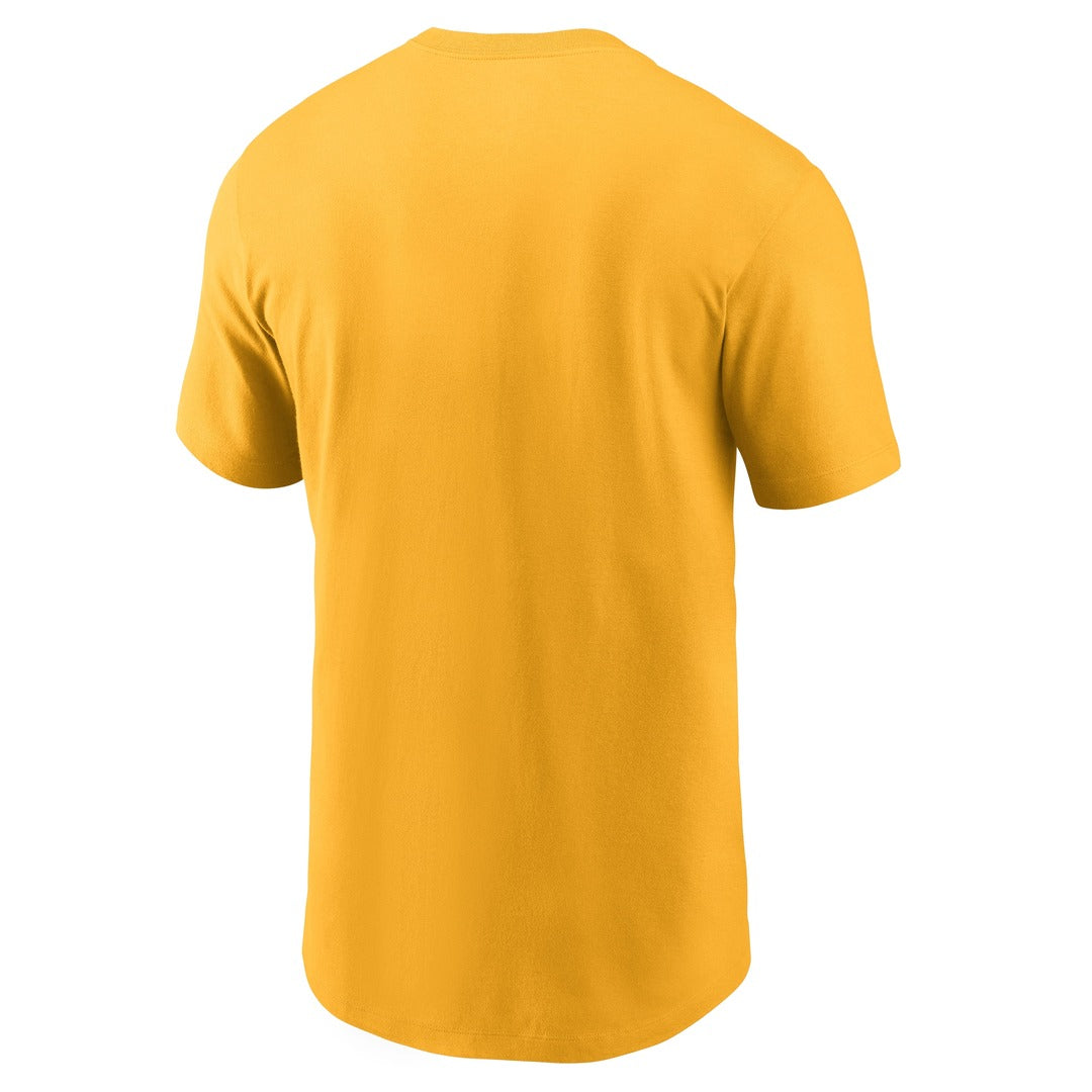 Nike Men's Oakland Athletics Yellow Cooperstown Logo T-Shirt