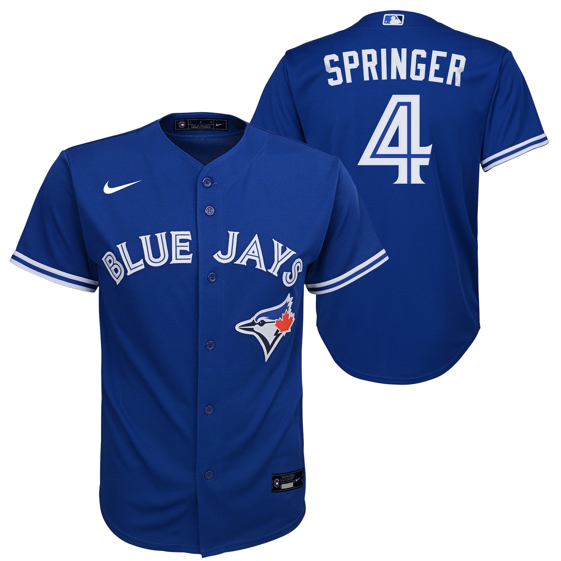 George Springer Blue Jays Jersey White Authentic