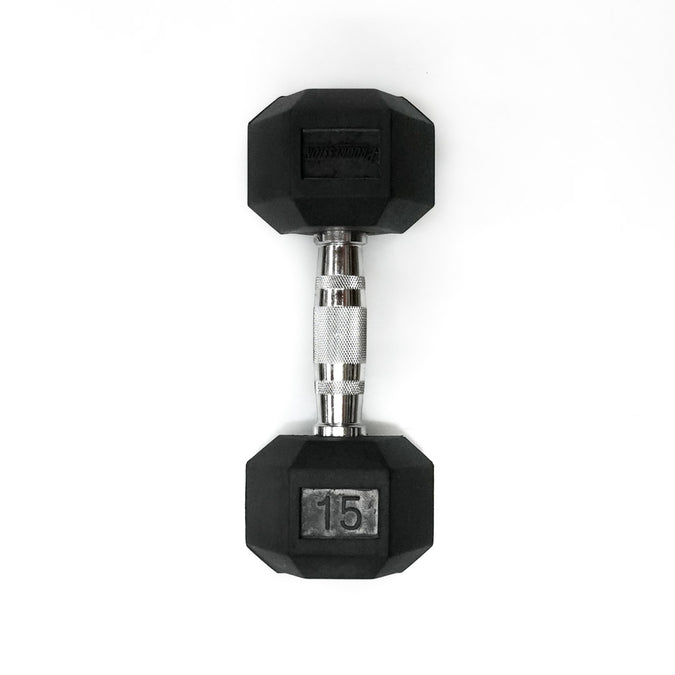 Shop 15 lb Rubber Hex Dumbbell Edmonton Canada Store
