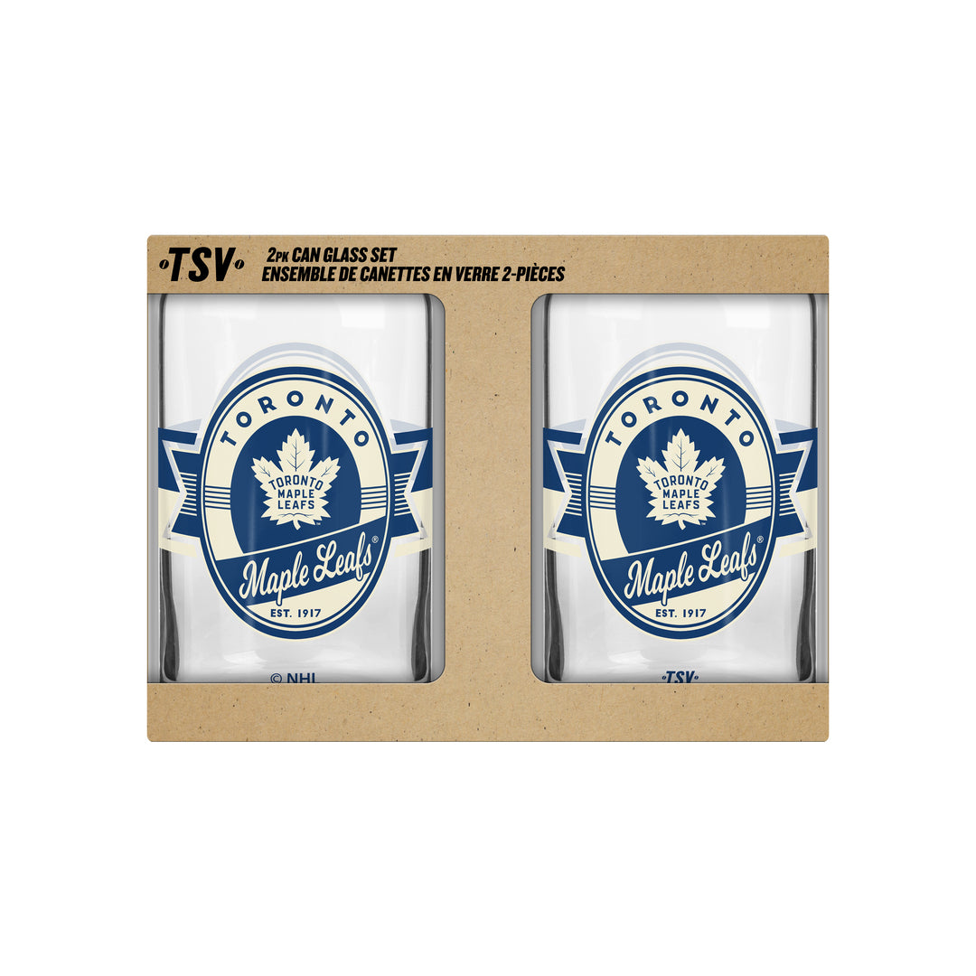 Shop 2 Pack Glass Set 16oz NHL Toronto Maple Leafs Edmonton Canada Store