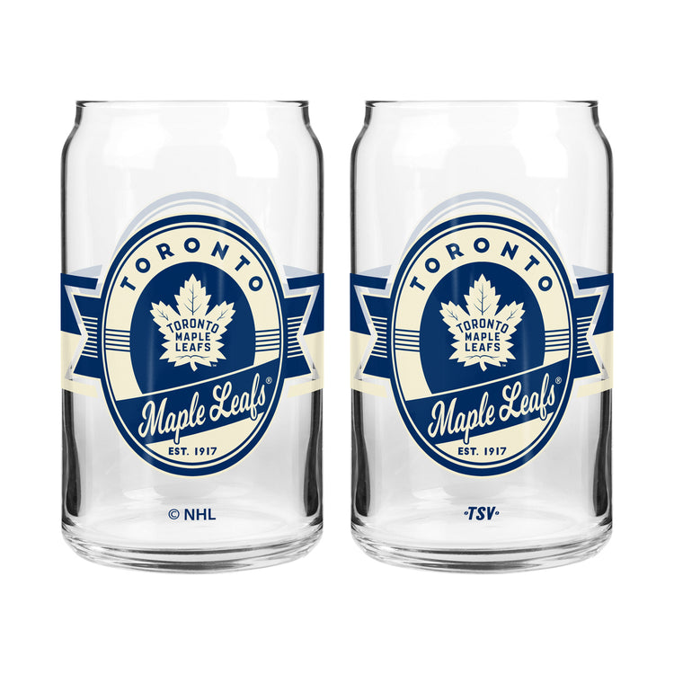 Shop 2 Pack Glass Set 16oz NHL Toronto Maple Leafs Edmonton Canada Store