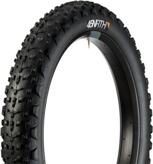 Shop 45NRTH Dillinger 4 26x4 Tubeless, Folding Black 120tpi Concave Studded Fatbike Tire Edmonton Canada Store