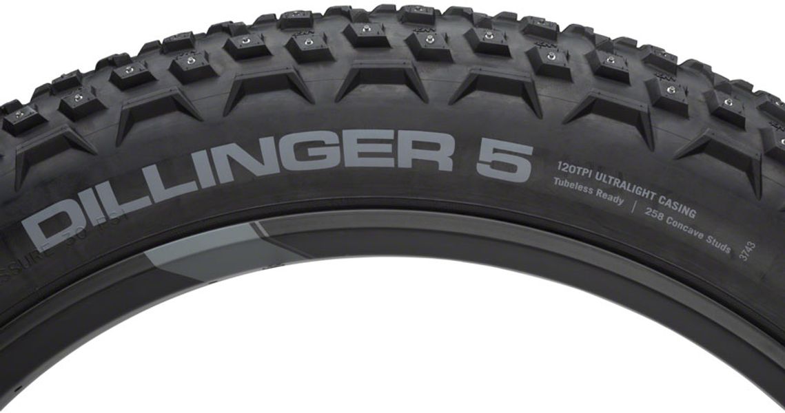 Shop 45NRTH Dillinger 5 27.5X4.5 Tubeless Folding Studded Tire Edmonton Canada Store