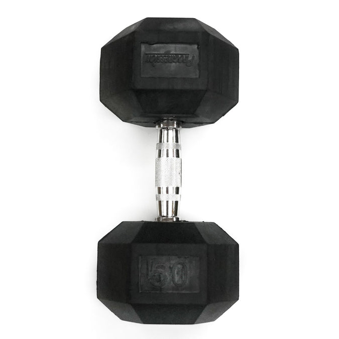 Shop 50 lb Rubber Hex Dumbbell Edmonton Canada Store