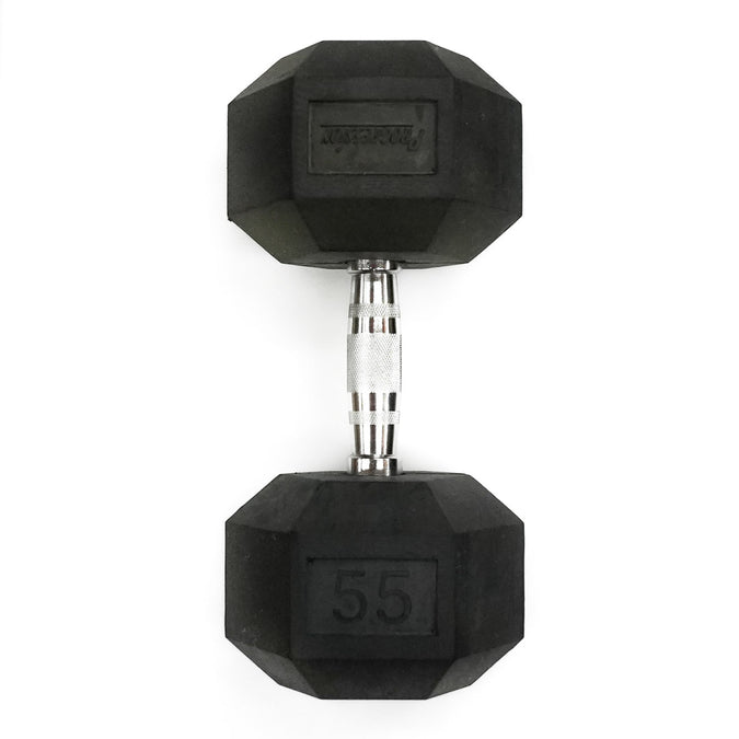 Shop 55 lb Rubber Hex Dumbbell Edmonton Canada Store