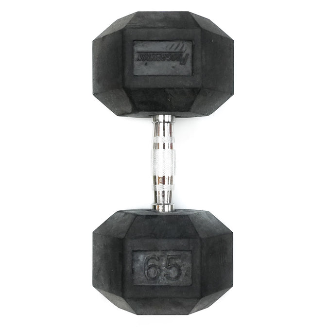 Shop 65 lb Rubber Hex Dumbbell Edmonton Canada Store