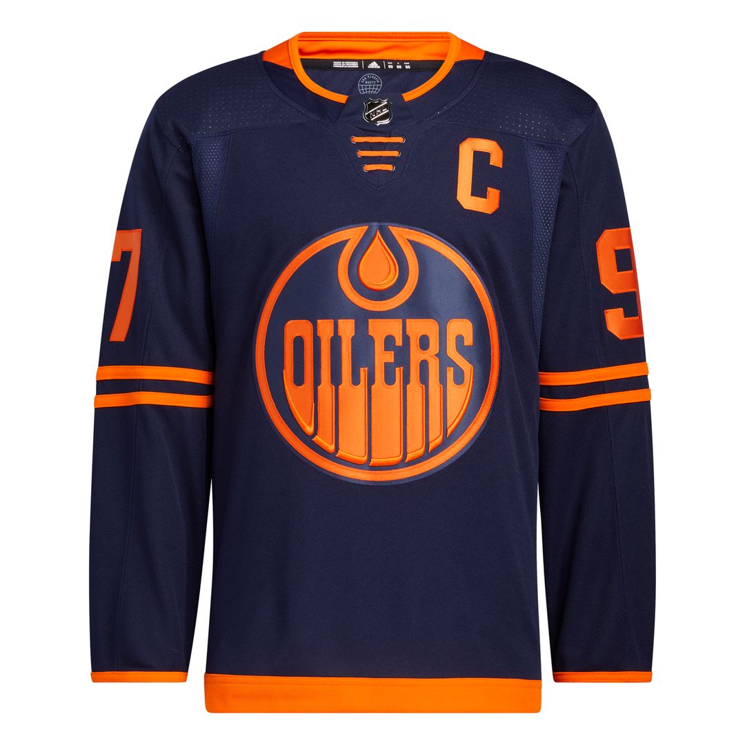 Shop adidas NHL Edmonton Oilers Connor McDavid Authentic Primegreen Alternate Jersey Edmonton Canada Store