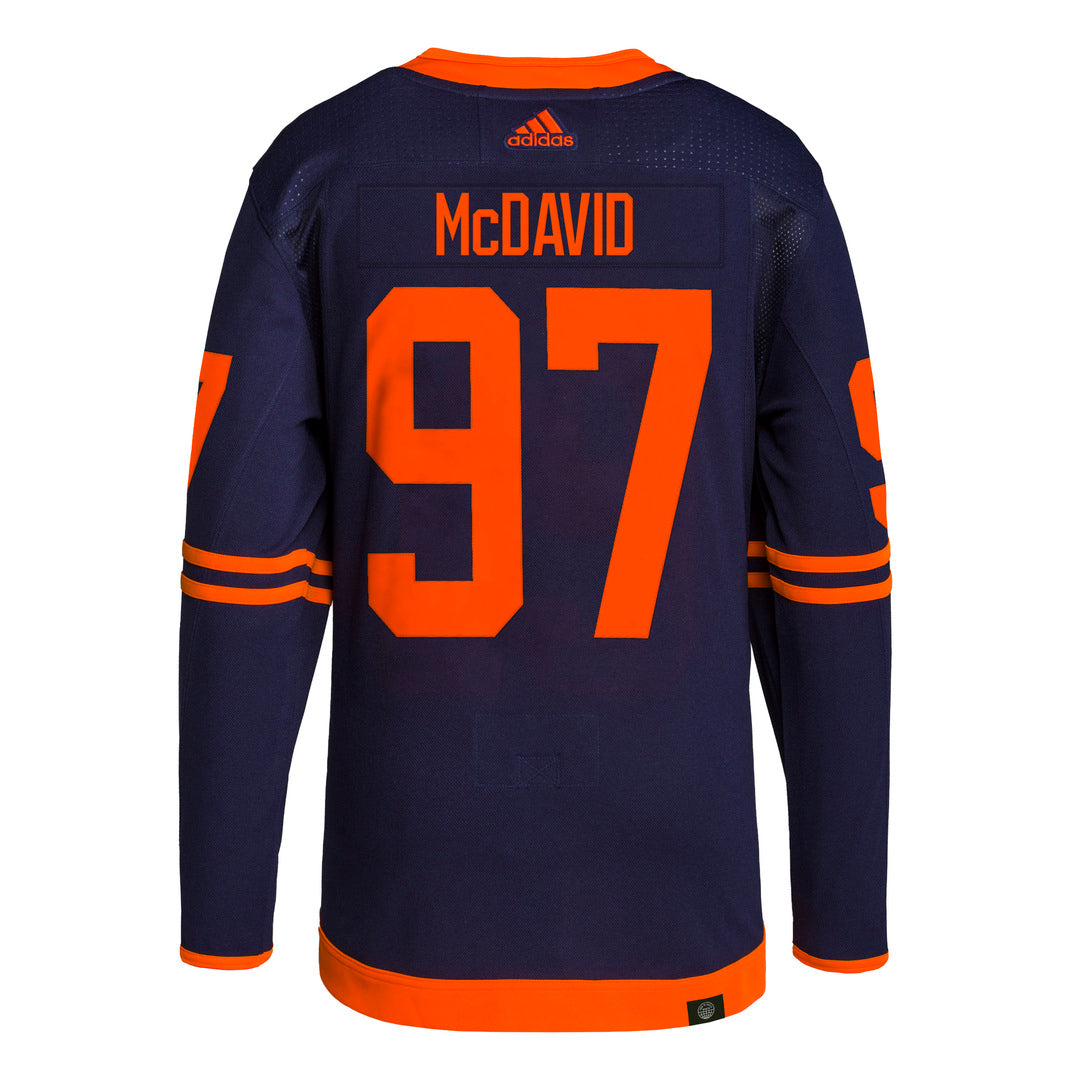 Shop Adidas NHL Edmonton Oilers Connor McDavid Authentic Primegreen Alternate Jersey Edmonton Canada Store  