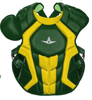 Shop Allstar Junior 14.5" System 7 Axis CPCC912S7X NOCSAE Catchers Chest Protector Green/Gold Edmonton Canada Store