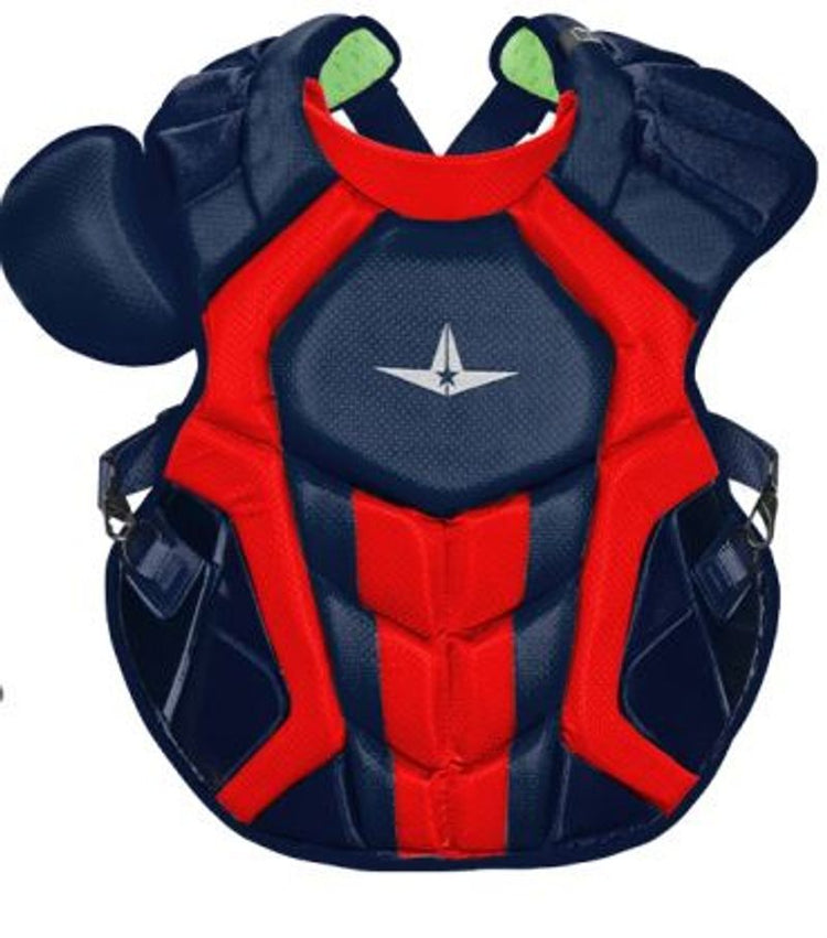 Shop Allstar Junior 14.5" System 7 Axis CPCC912S7X NOCSAE Catchers Chest Protector Navy/Red Edmonton Canada Store