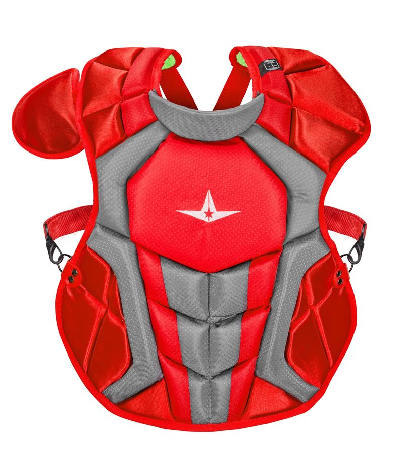 Shop Allstar Junior 14.5" System 7 Axis CPCC912S7X NOCSAE Catchers Chest Protector Red Edmonton Canada Store