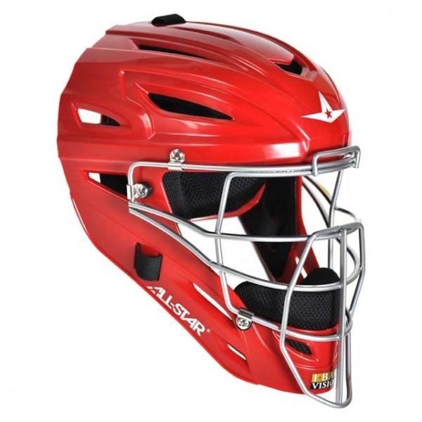 Shop Allstar Junior MVP2410 Ultra Cool Catcher's Helmet Red Edmonton Canada Store
