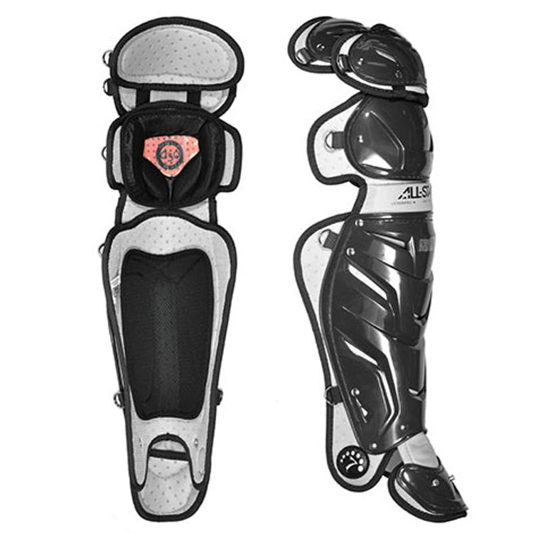 Shop Allstar Senior 15.5" Pro System 7 LG30SPRO Catcher's Leg Guards Black Edmonton Canada Store