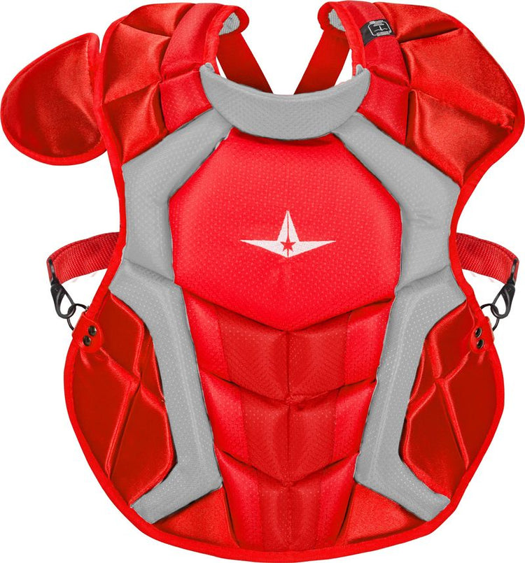 Shop Allstar Senior 16" System 7 Axis CPCC1618S7X NOCSAE Catchers Chest Protector Red Edmonton Canada Store