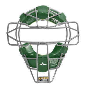 Shop Allstar Senior FM25LMX Traditional Hollow Steel Leather Pads Catcher's Facemask Green Edmonton Canada Store
