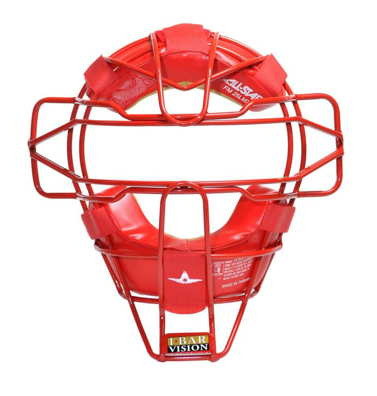 Shop Allstar Senior FM25LMX Traditional Hollow Steel Leather Pads Catcher's Facemask Red Edmonton Canada Store