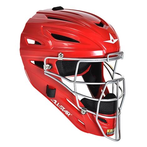 Shop Allstar Senior MVP2500 Pro System 7 Catcher's Helmet Red Edmonton Canada Store