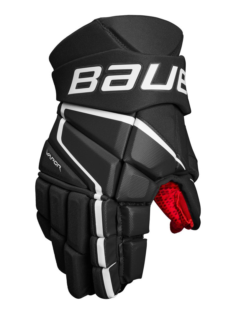 Shop Bauer Intermediate Vapor 3X Hockey Player Gloves Black/White Edmonton Canada Store