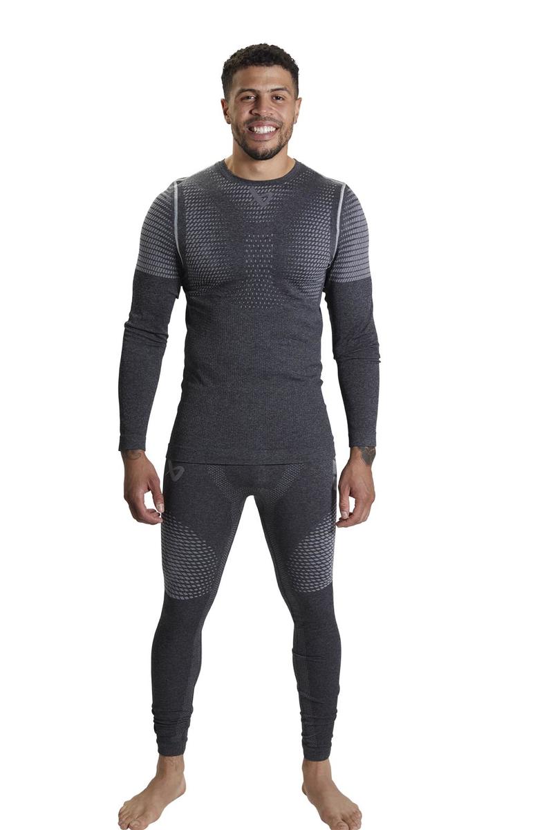 Shop Bauer Senior Elite Seamless Hockey Player Base Layer Shirt Grey Edmonton Canada Store