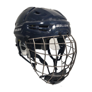 Bauer Senior RE-AKT Hockey Player Helmet Combo Navy