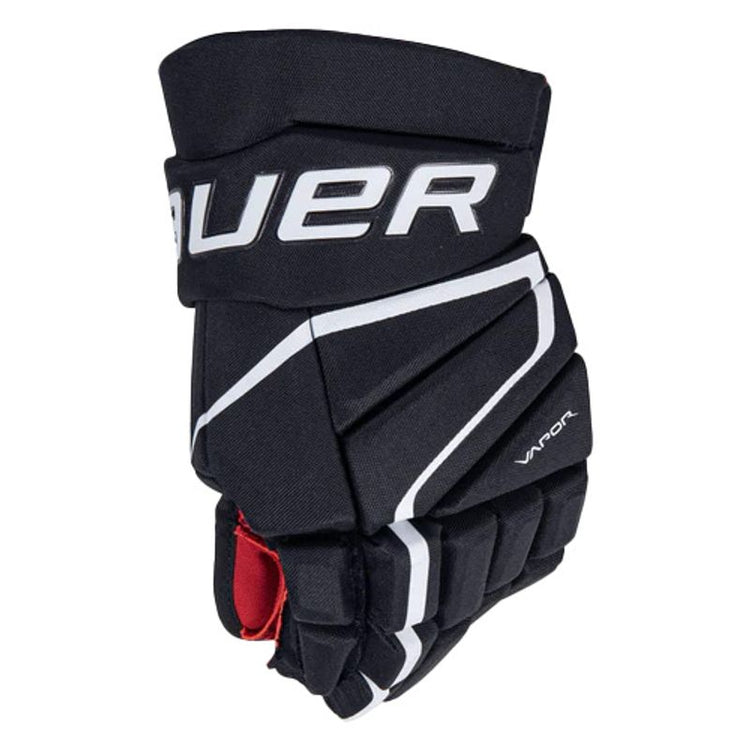 Shop Bauer Senior Vapor VELOCITY Hockey Player Gloves Black/White Edmonton Canada Store