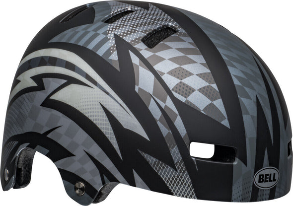 Shop Bell Adult Local BMX Bike Helmet Psycho Matte Black/Grey Edmonton Canada Store