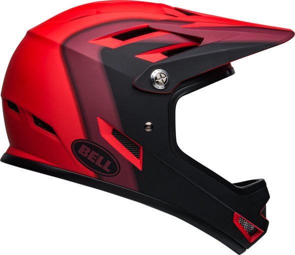 Shop Bell Adult Sanction Full-Face Bike Helmet Matte Red/Black Edmonton Canada Store