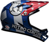Shop Bell Adult Sanction Full-Face Bike Helmet Nitro Citrus Gloss Silver/Blue/Red Edmonton Canada Store