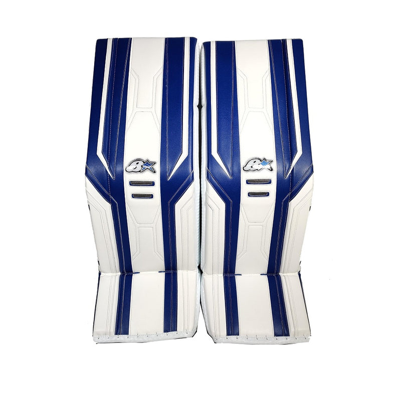 Shop Brian's Senior Pro OPTIK 3 Hockey Goalie Pad White/Blue Edmonton Canada Store