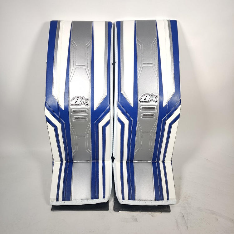 Shop Brian's Senior Pro OPTIK 3 Hockey Goalie Pad White/Blue/Silver Edmonton Canada Store