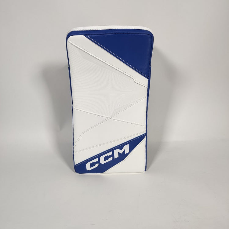 Shop CCM Intermediate AXIS 2 Pro Hockey Goalie Blocker White Blue Edmonton Canada Store