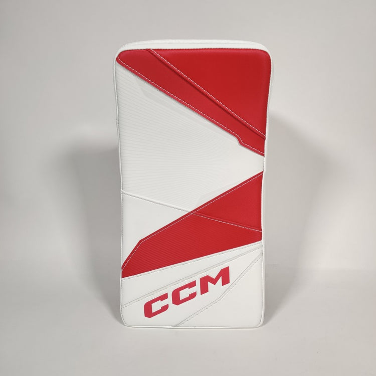 Shop CCM Intermediate AXIS 2 Pro Hockey Goalie Blocker White Red Edmonton Canada Store