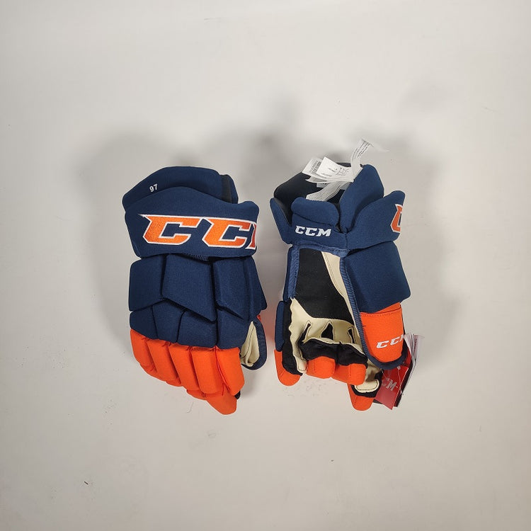 Shop CCM Junior HG45C Hockey Player Gloves Navy/Orange Edmonton Canada Store
