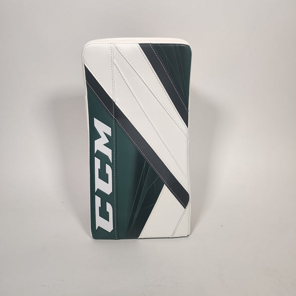 Shop CCM Senior EFLEX 5 Pro Hockey Goalie Blocker White Green Black Edmonton Canada Store