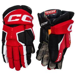 Shop CCM Senior Tacks AS-V Hockey Player Gloves Black/Red Edmonton Canada Store