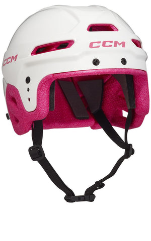 Shop CCM Youth Multi Sport Combo Hockey Player Helmet White/Pink Edmonton Canada Store
