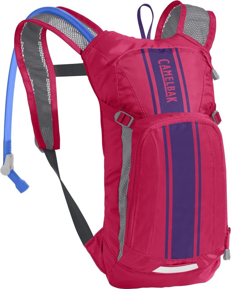 Shop Camelbak Mini Mule Kids Bike Hydration Pack Hot Pink/Purple Stripe Edmonton Canada Store