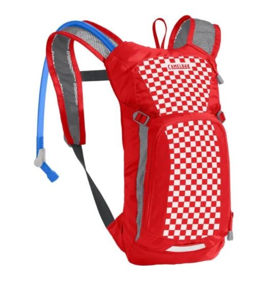 Shop Camelbak Mini Mule Kids Bike Hydration Pack Hot Racing Red/Check Edmonton Canada Store