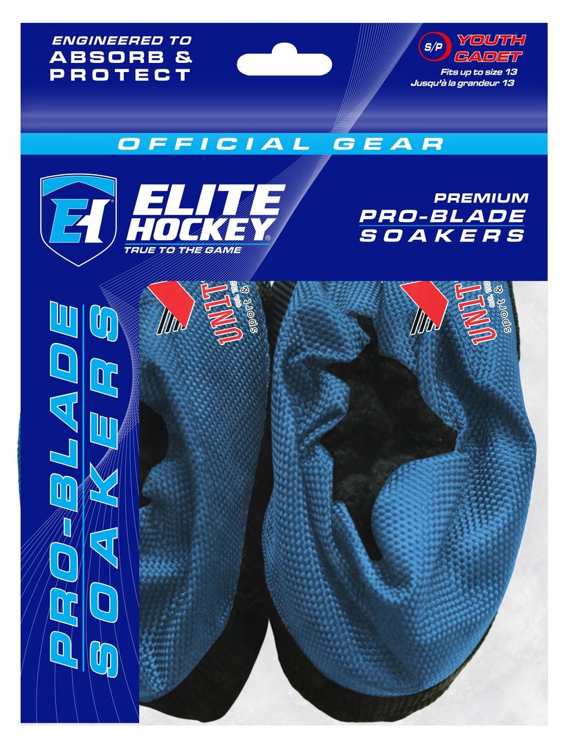 Shop Elite Hockey UNITED Blue Pro-Blade Soaker Skate Guard Edmonton Canada Store