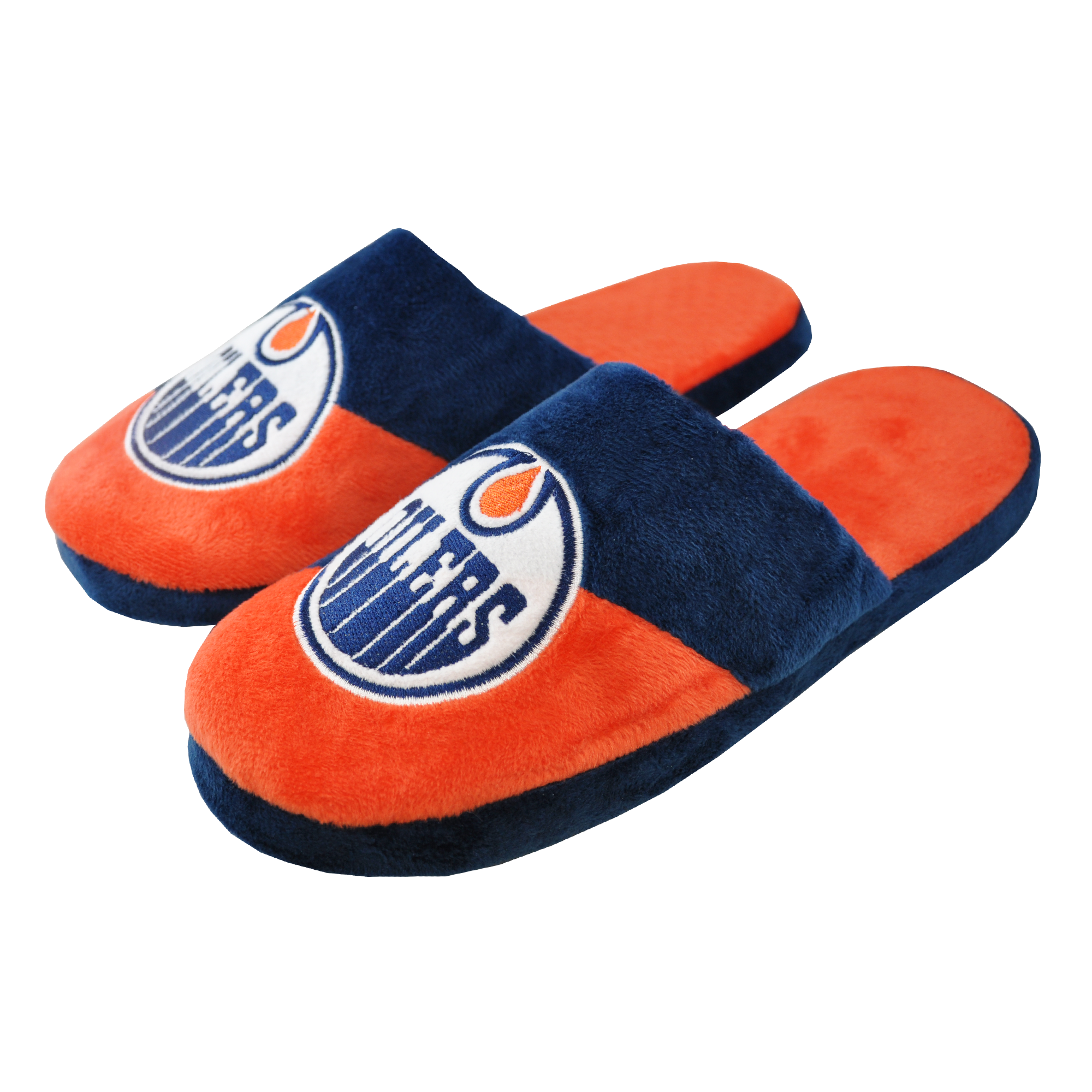 Shop FOCO Men's NHL Edmonton Oilers Big Logo Slipper Edmonton Canada Store 